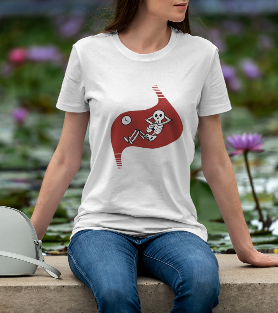 Tummy Time Skeleton With Fitness T-Shirt