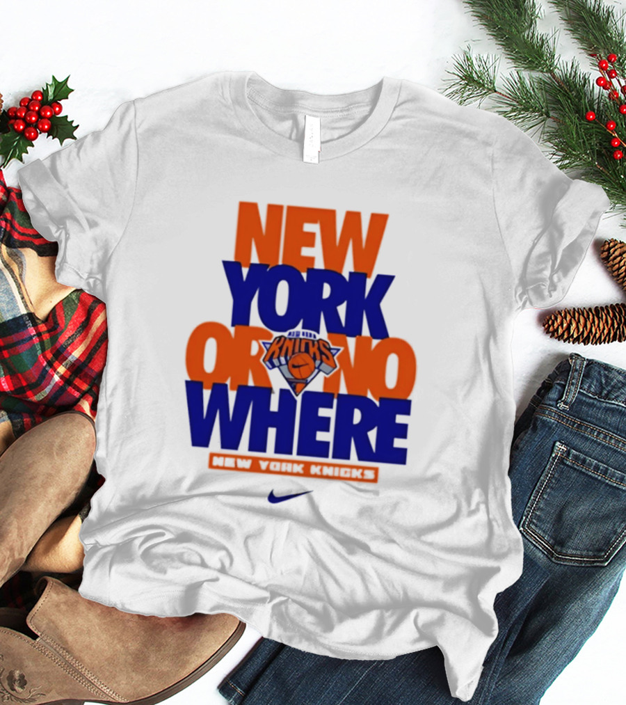 New York Or Nowhere New York Knicks 2026 AJ1 T-Shirt