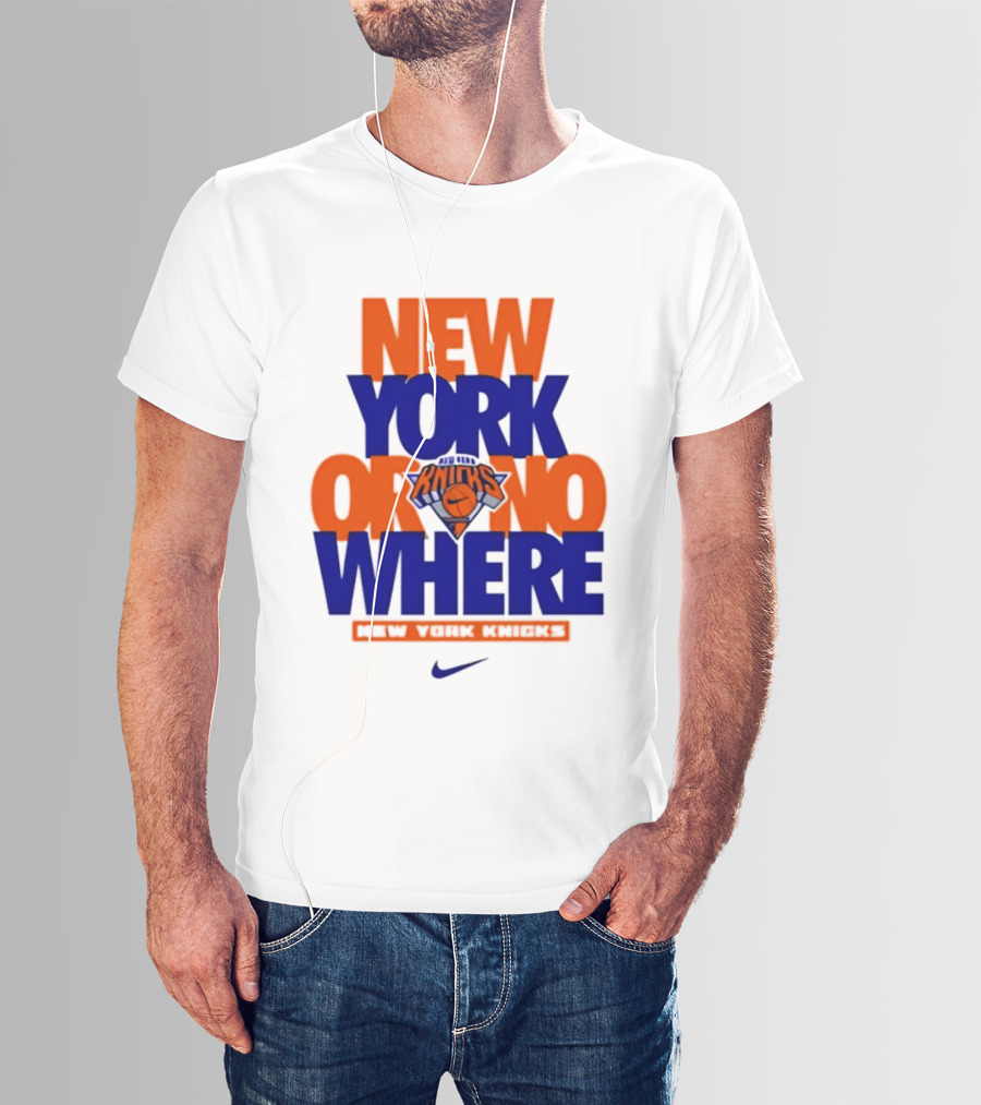 New York Or Nowhere New York Knicks 2026 AJ1 T-Shirt