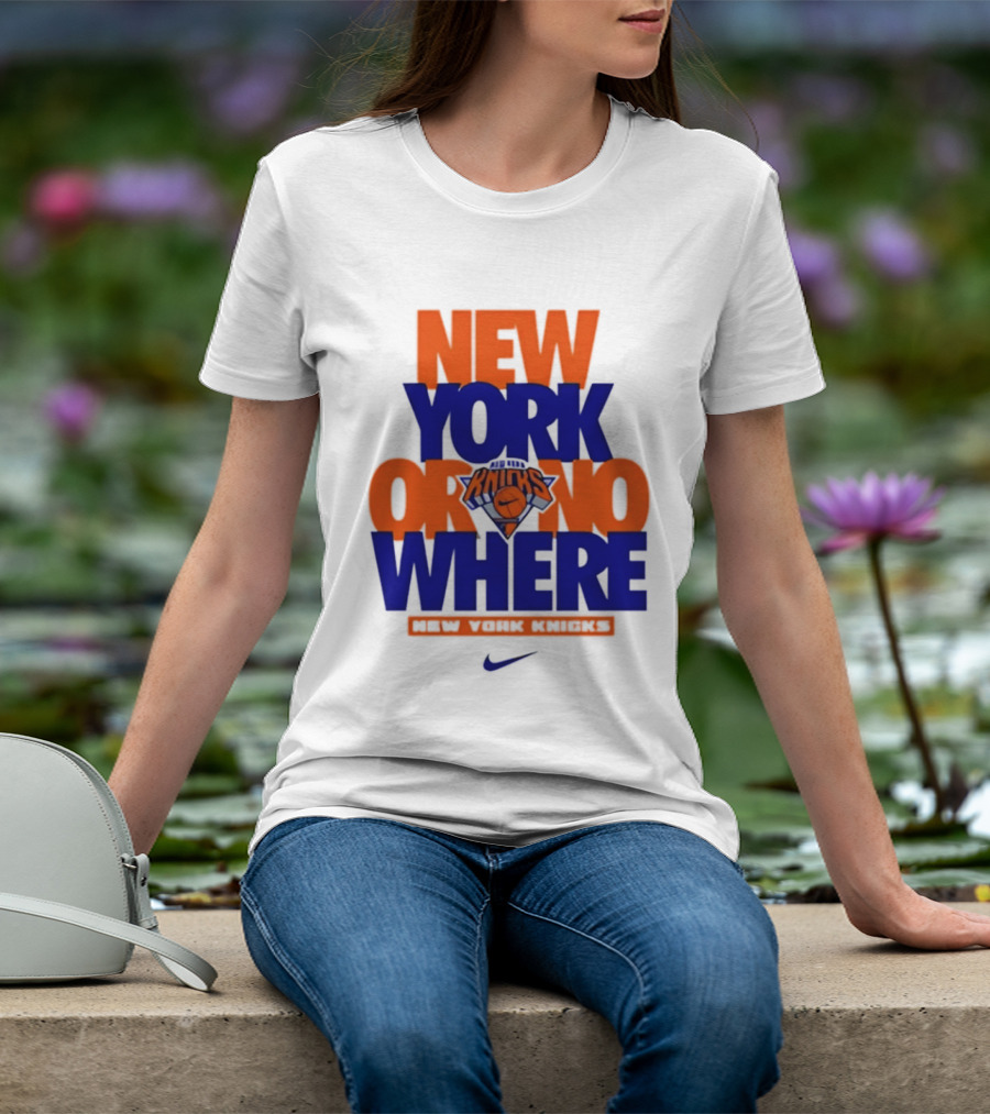 New York Or Nowhere New York Knicks 2026 AJ1 T-Shirt