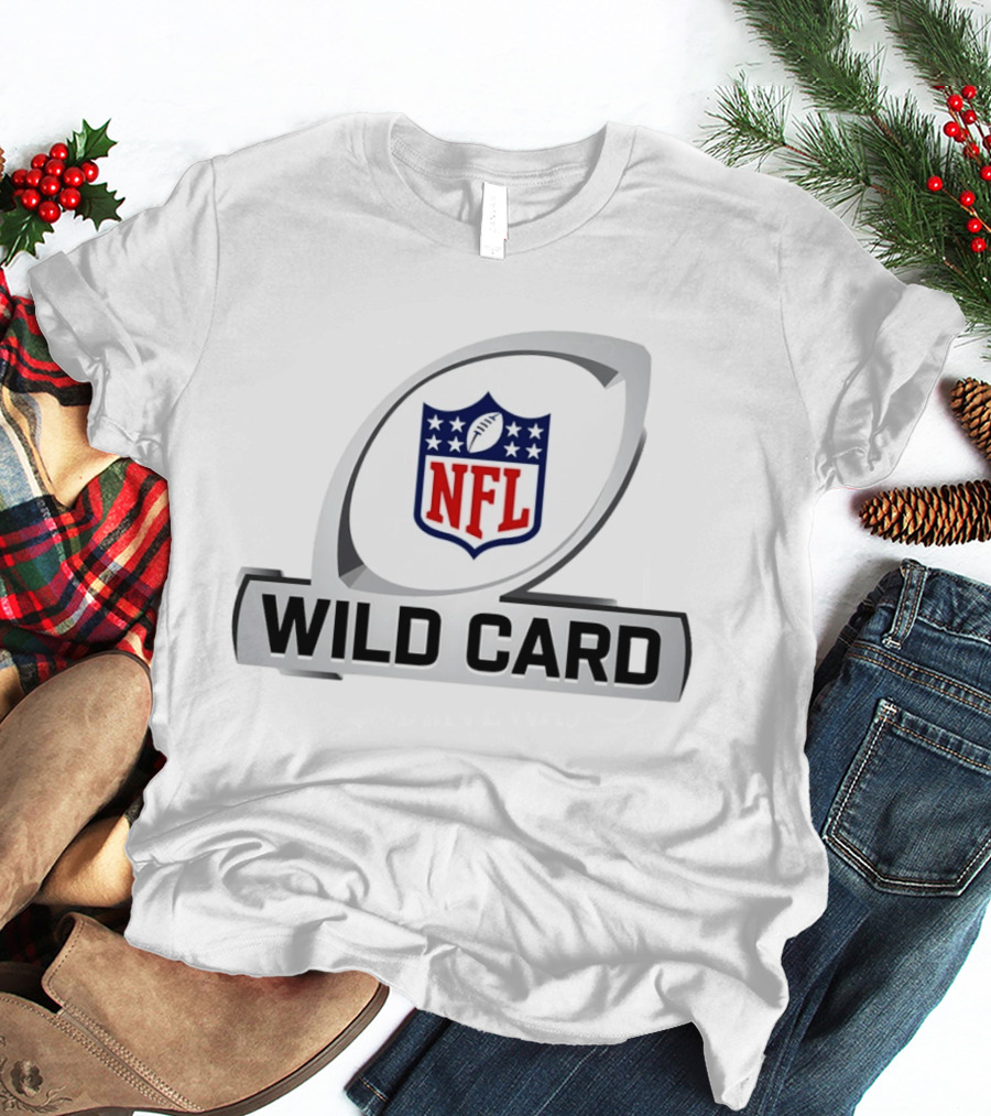 NFL Wild Card 2026 Logo Football T-Shirt
