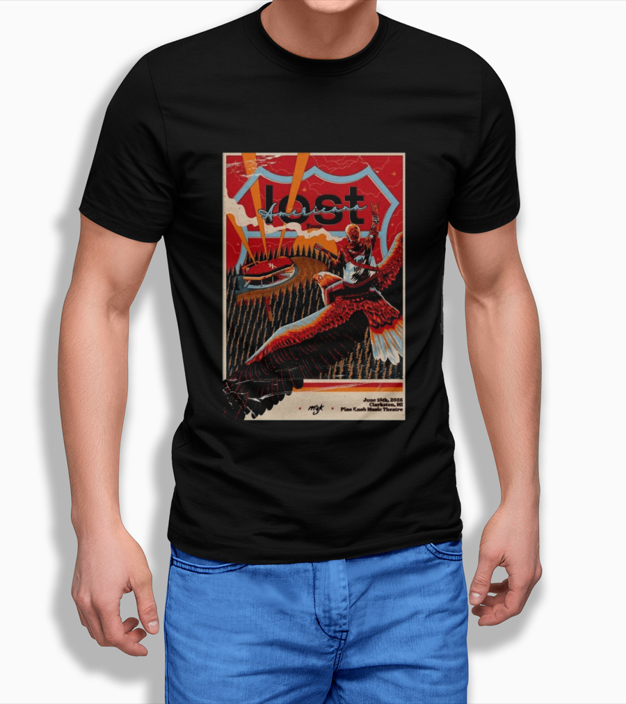 MCK Lost Americana Tour June 16 2026 Clarkston MI Pine Knob Music Theatre T-Shirt