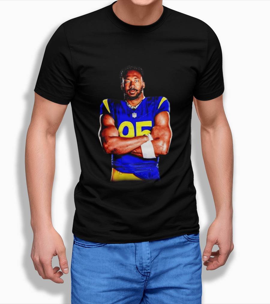 Myles Garrett 95 Los Angeles Rams Football Sports Fan T-Shirt