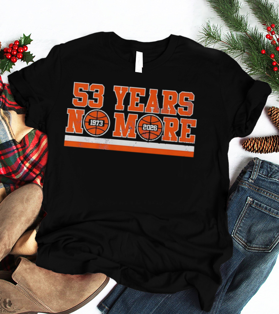 New York Knicks 53 Years No More 1973 2026 Basketball Countdown T-Shirt