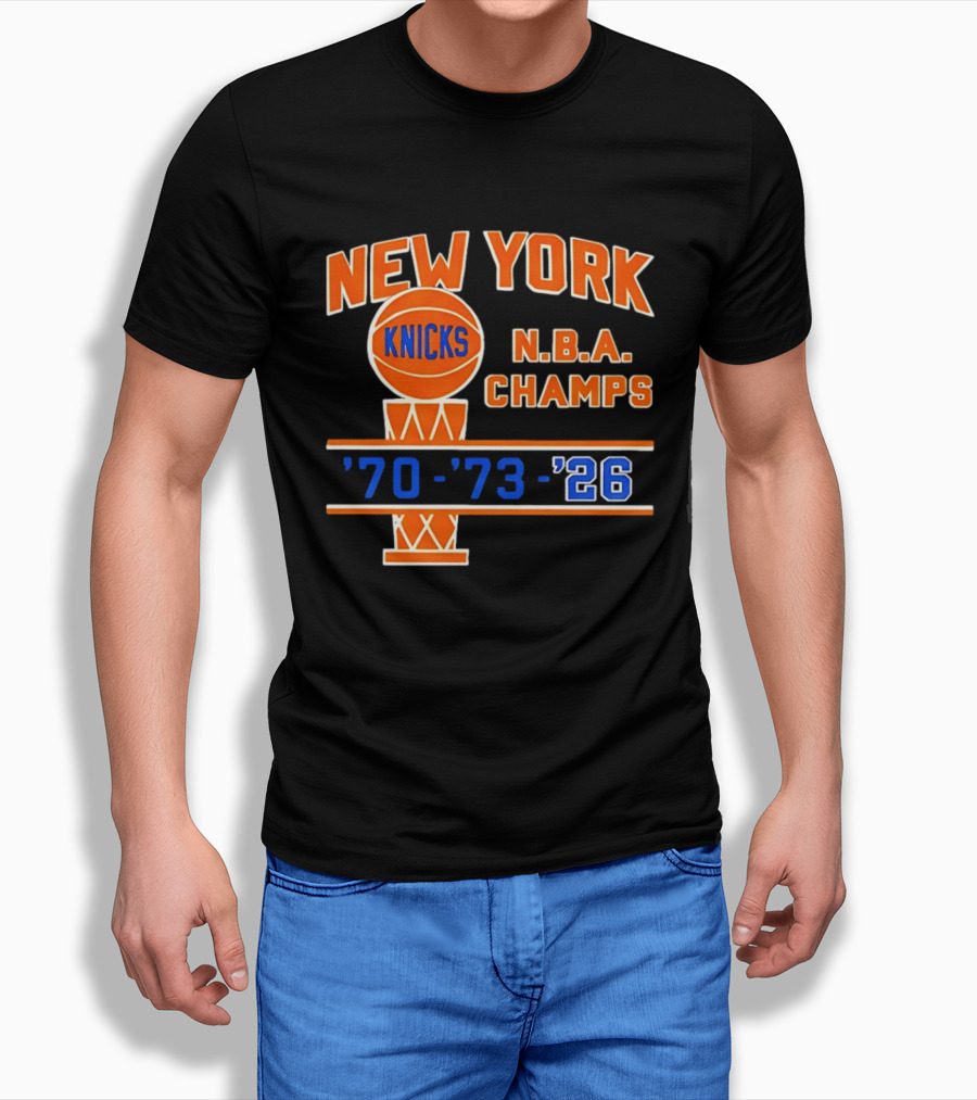 New York Knicks NBA Champs 1970 1973 2026 T-Shirt