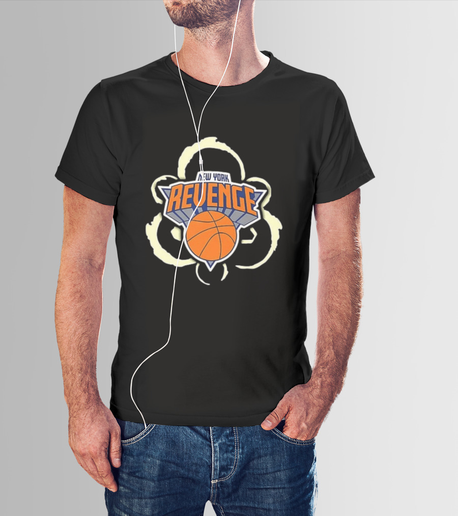 New York Knicks Patrick 33 Revenge Basketball Team 2 Sided T-Shirt