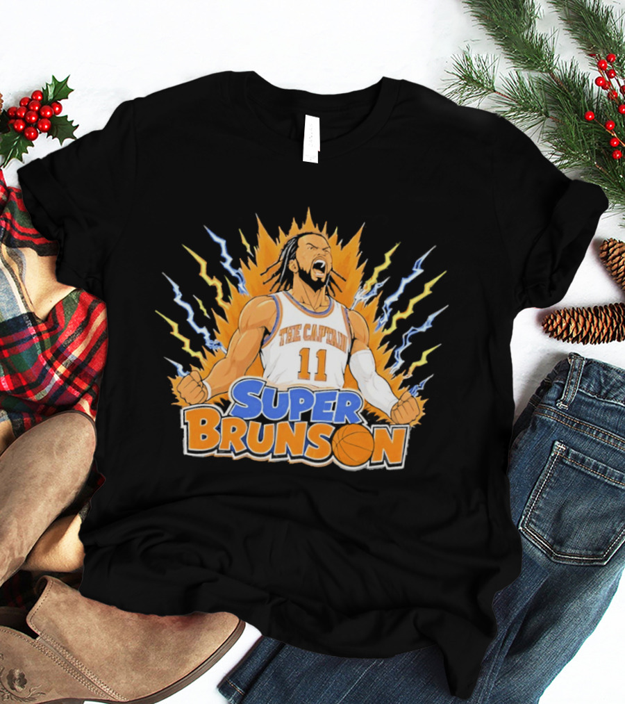 New York Knicks Super Brunson The Captain Son Goku T-Shirt