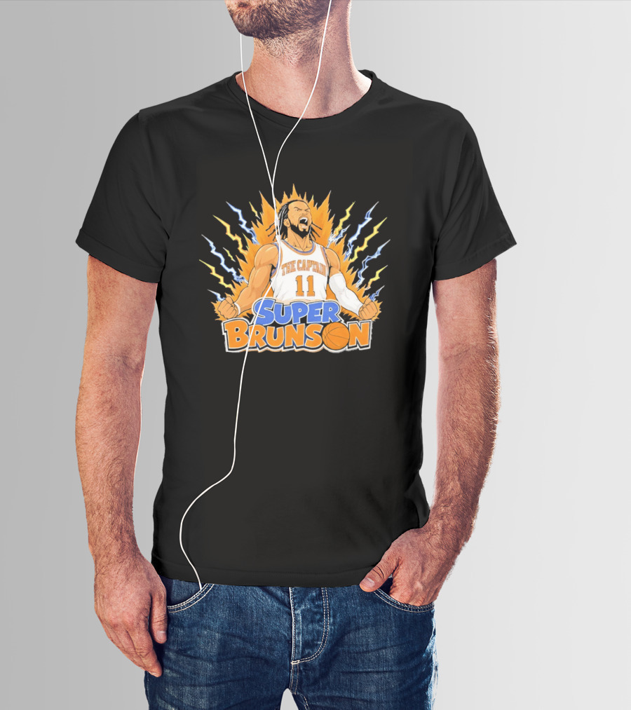 New York Knicks Super Brunson The Captain Son Goku T-Shirt