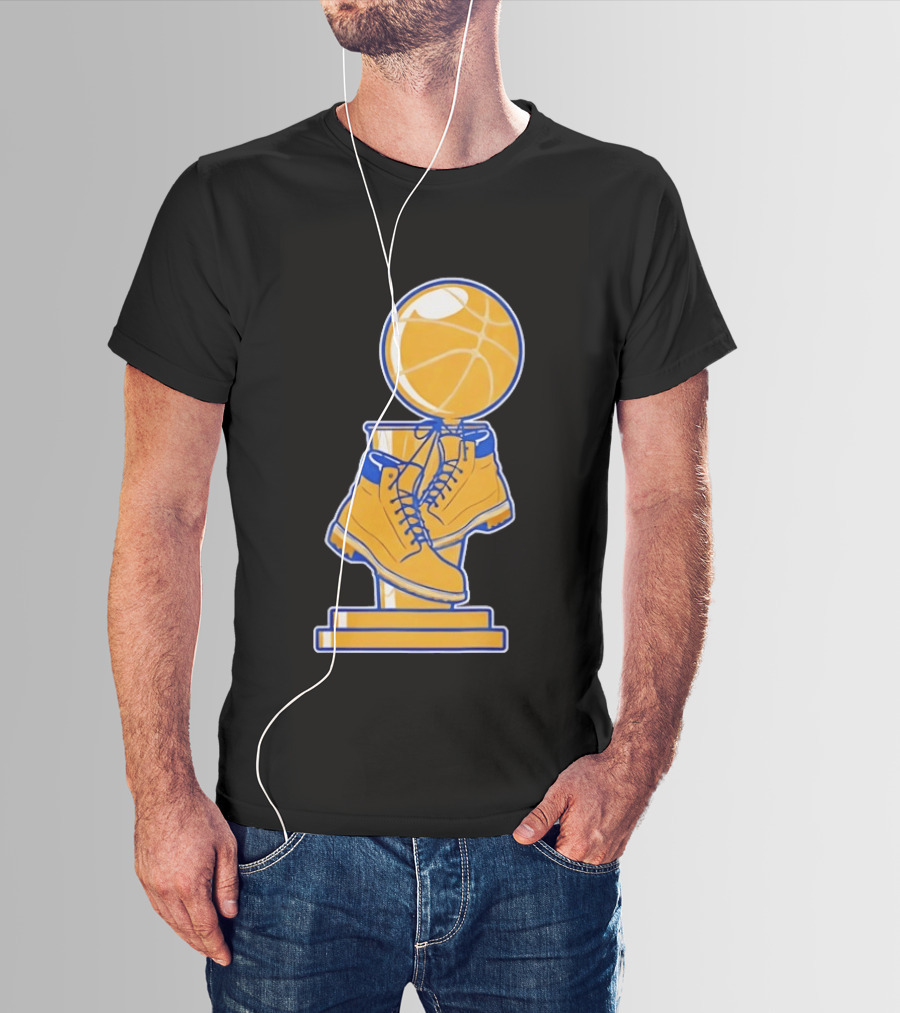 New York Basketball Trophy Golden Boots T-Shirt