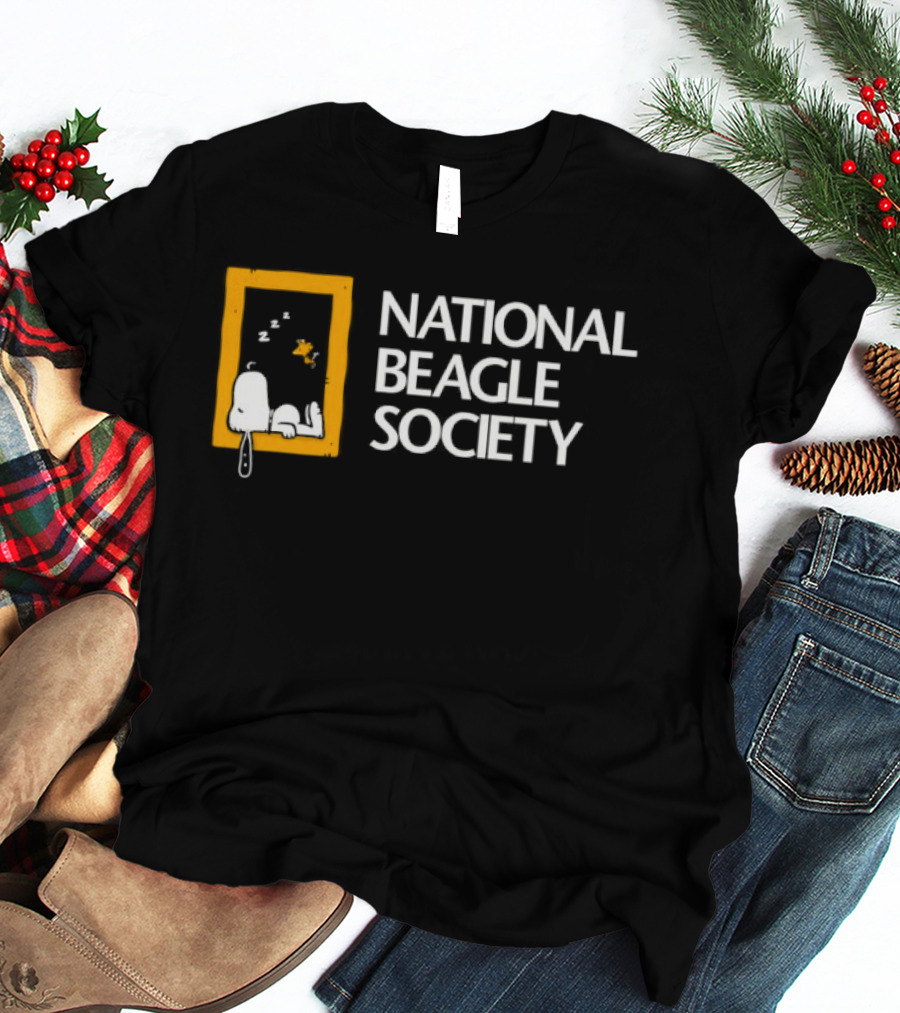 Peanuts Snoopy And Woodstock National Beagle Society T-Shirt
