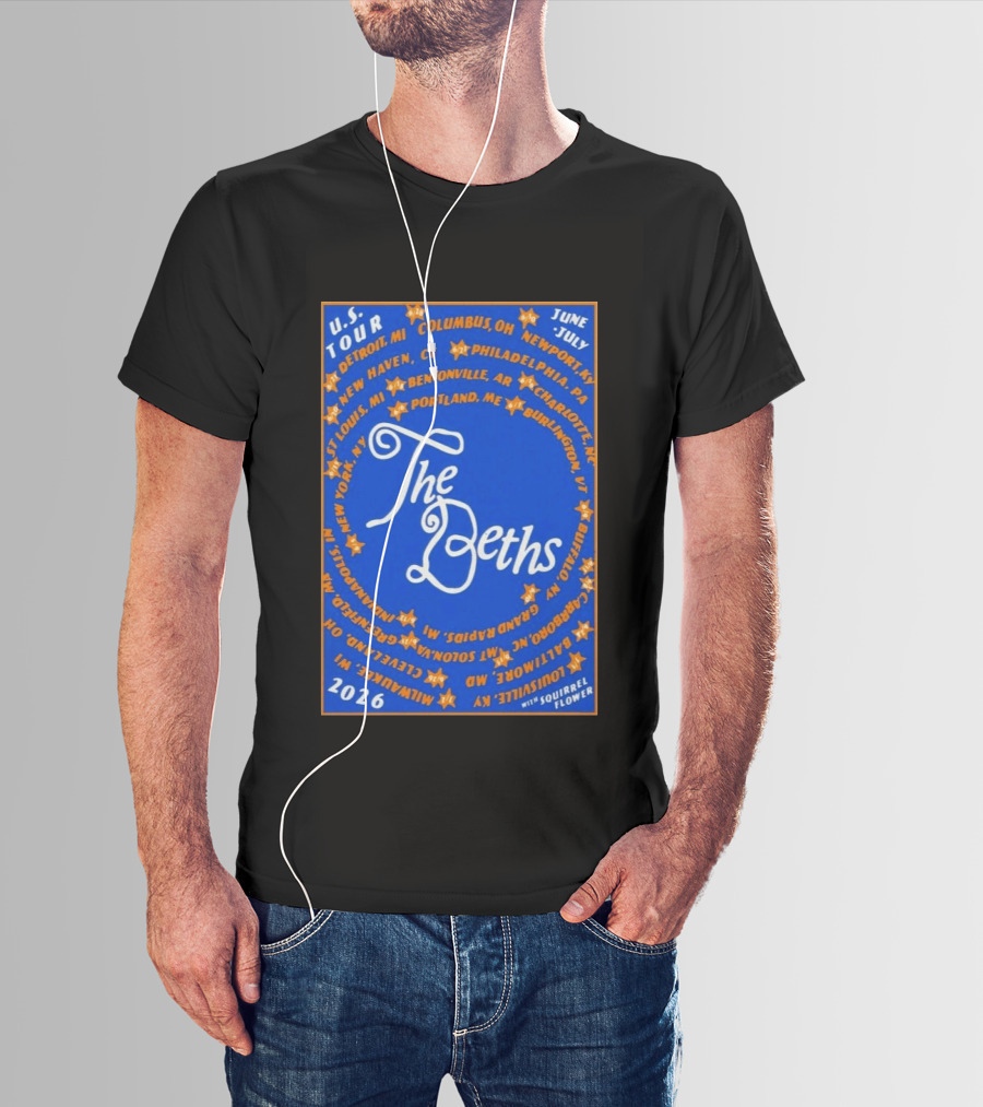 The Beths US Tour 2026 Cities June July With Squirrel Flower T-Shirt