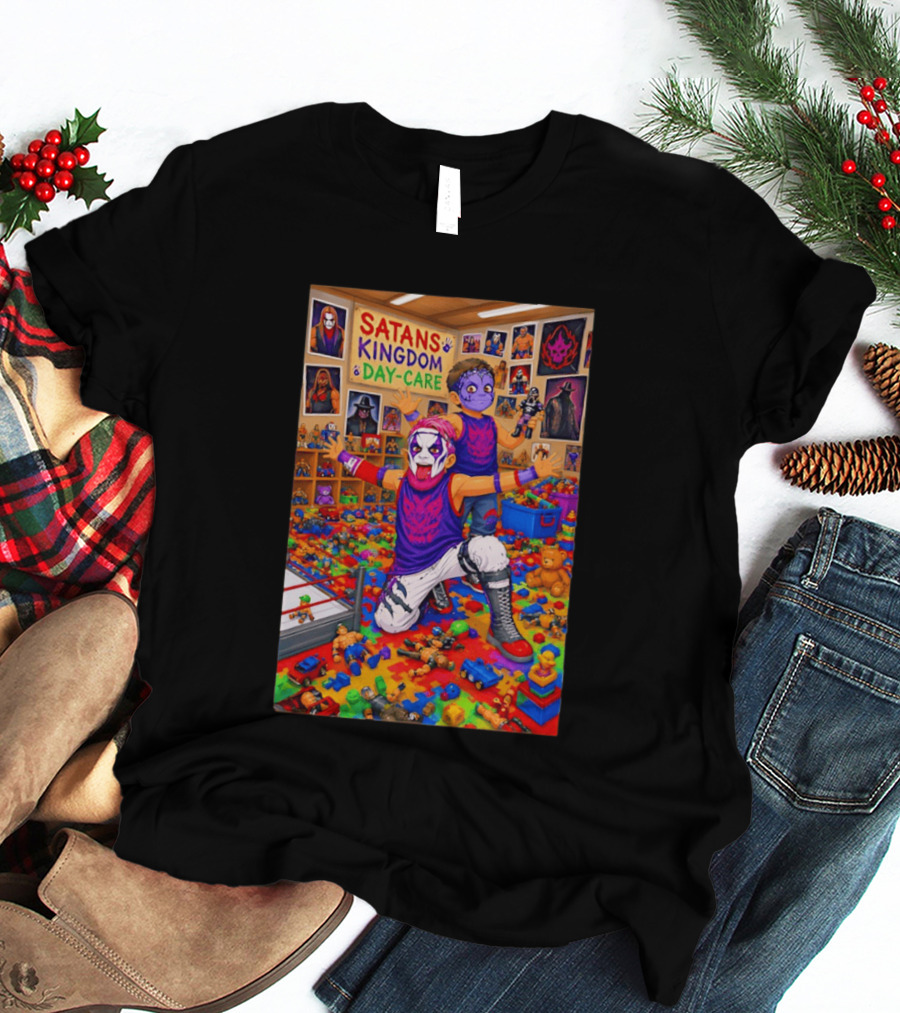 Satan's Kingdom Day Care Kids Cartoon Toys Chaos T-Shirt