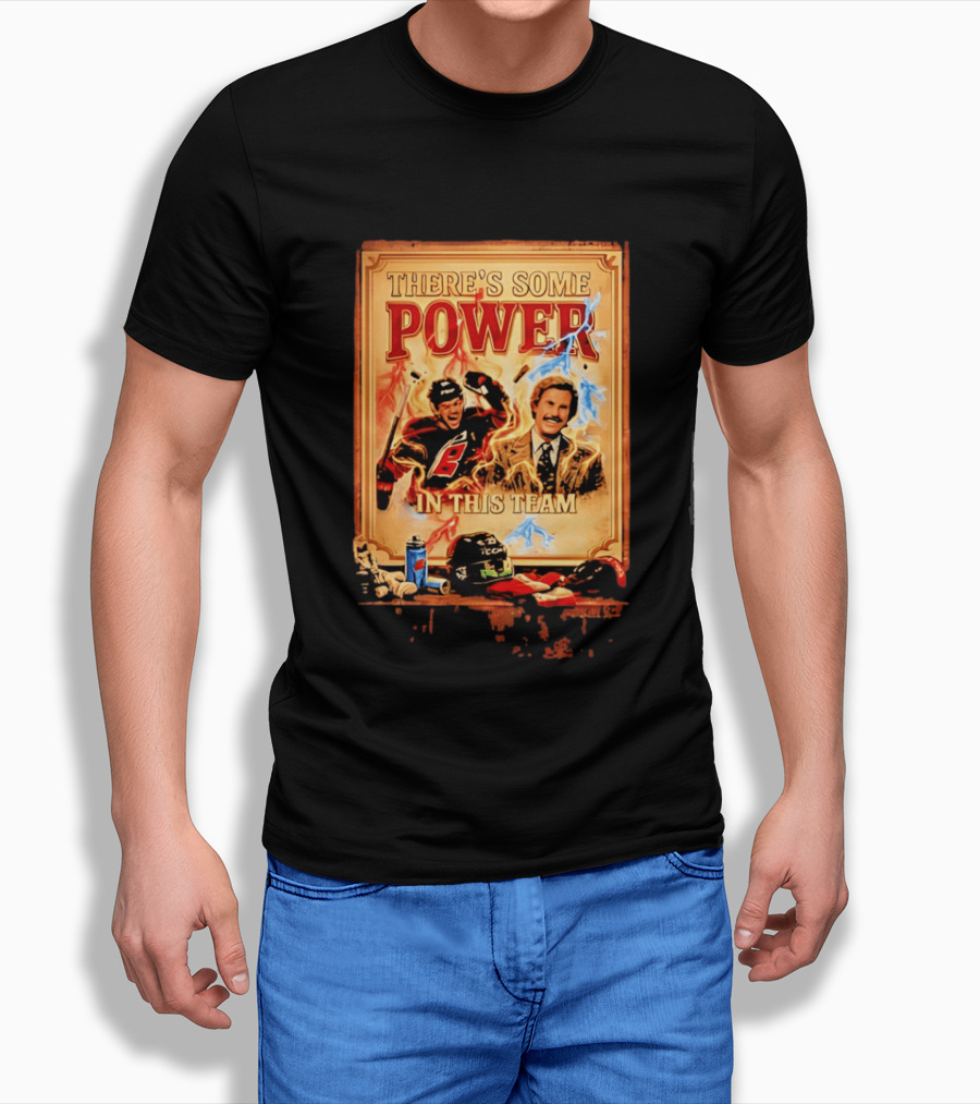 There's Some Power In This Team Carolina Hurricanes Logan Stankoven T-Shirt