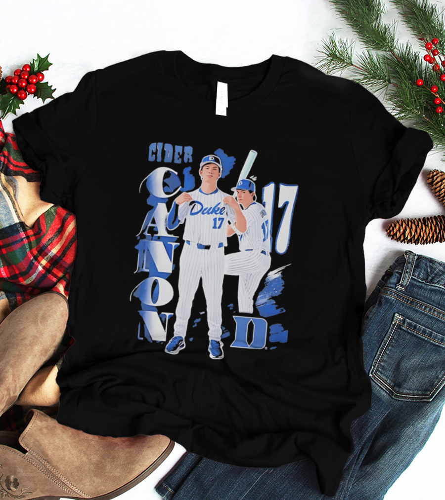 Duke Blue Devils Cider Canon 17 Baseball Team T-Shirt