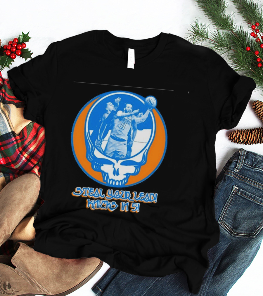 New York Knicks Jalen Brunson Steal Your Lead Knicks In 5 T-Shirt