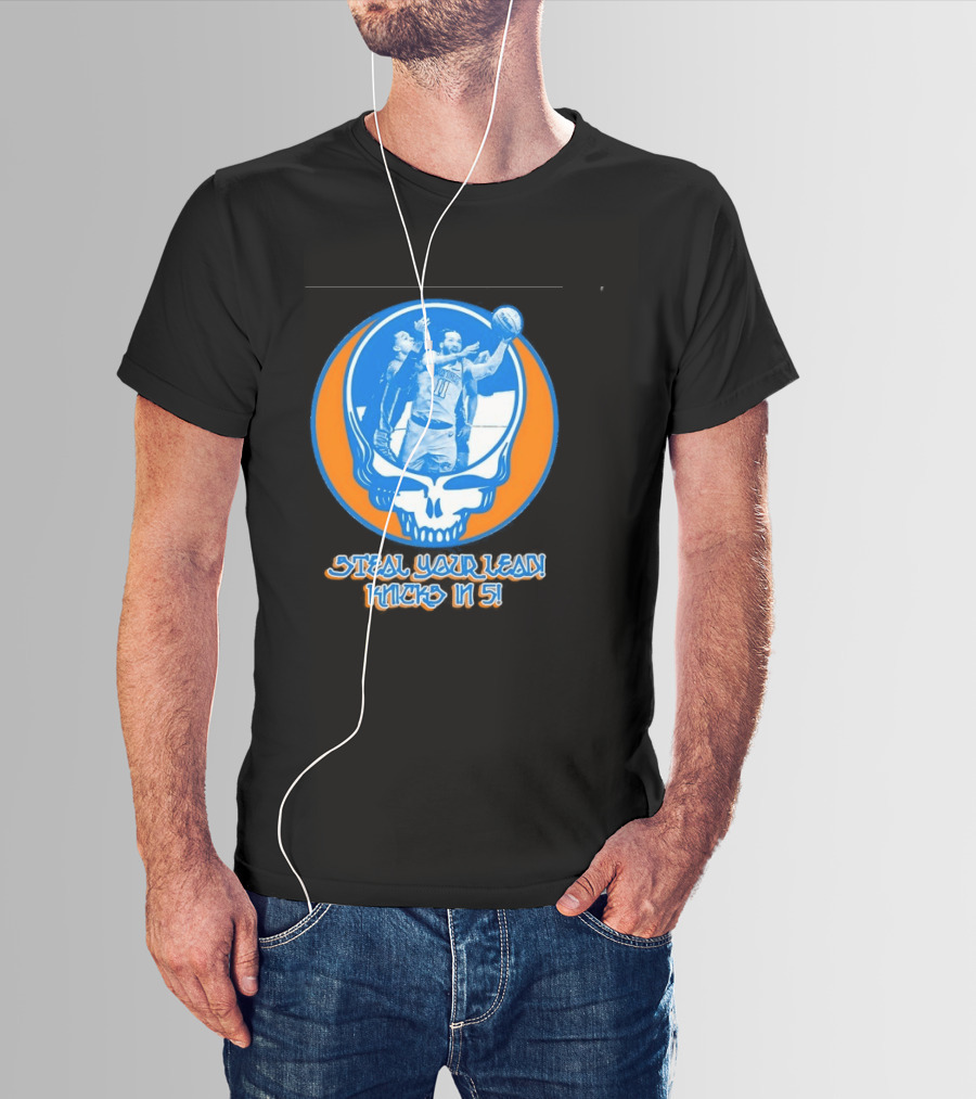 New York Knicks Jalen Brunson Steal Your Lead Knicks In 5 T-Shirt