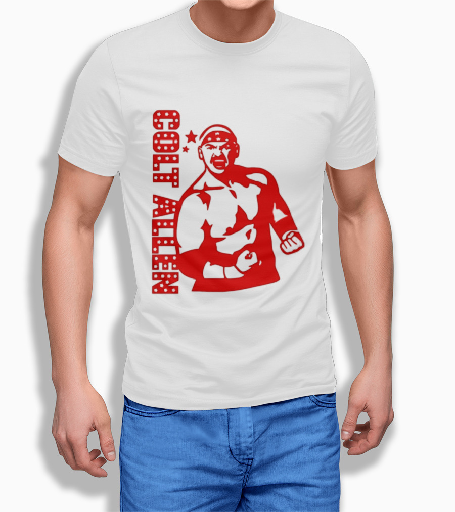 Bald Eagle Colt Allen Red Bold Star Striker T-Shirt