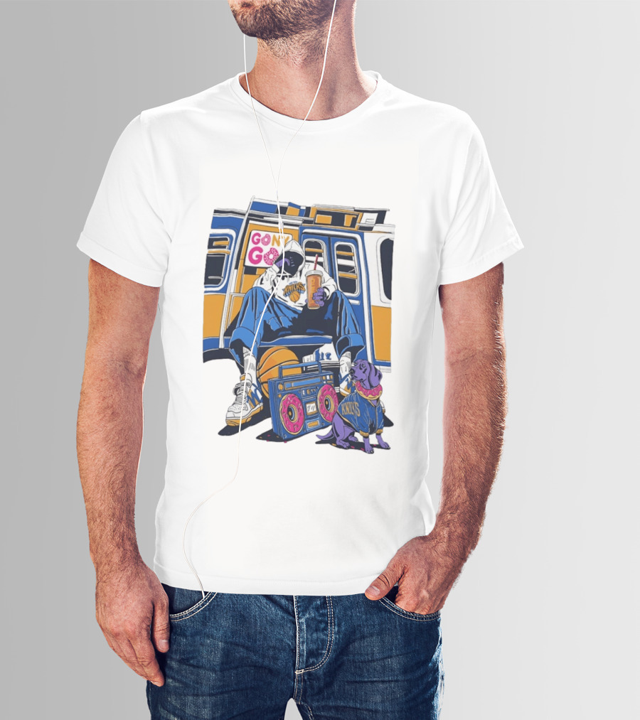 Knicks New York Subway GoNY Go Donut Streetwear Basketball T-Shirt