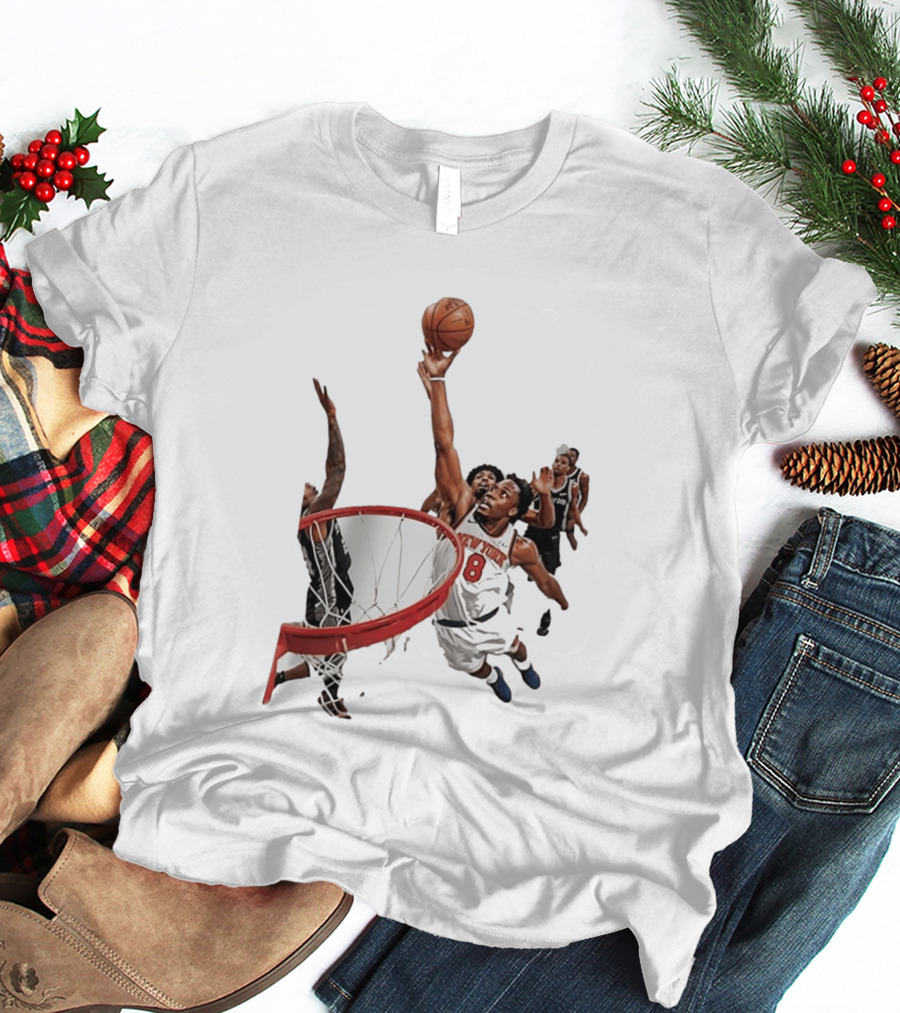 Obi Toppin New York Knicks NBA Layup Action T-Shirt