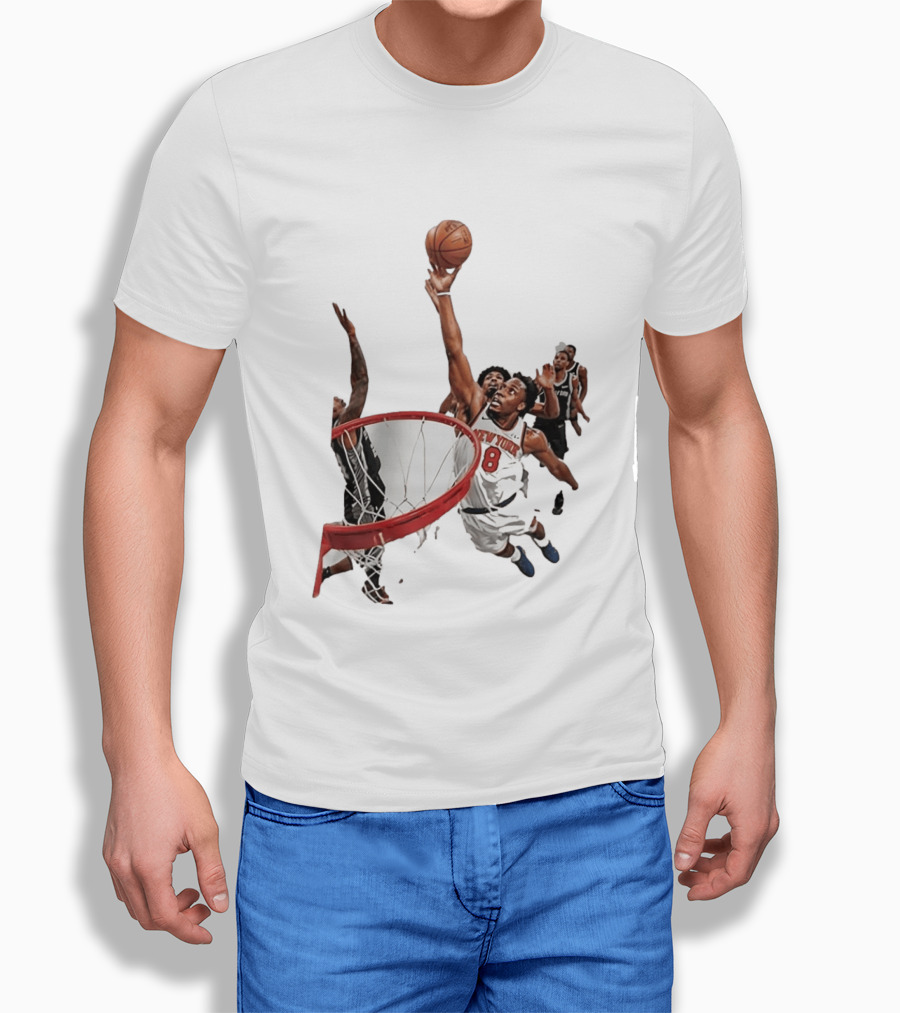 Obi Toppin New York Knicks NBA Layup Action T-Shirt