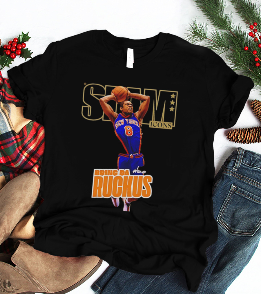 New York Knicks Sprewell SLAM Icons Bring Da Ruckus T-Shirt