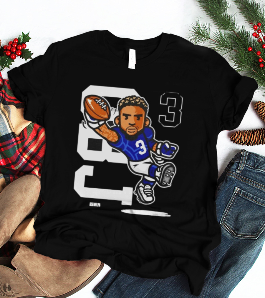 Odell Beckham Jr. 3 New York Giants Character Catch T-Shirt