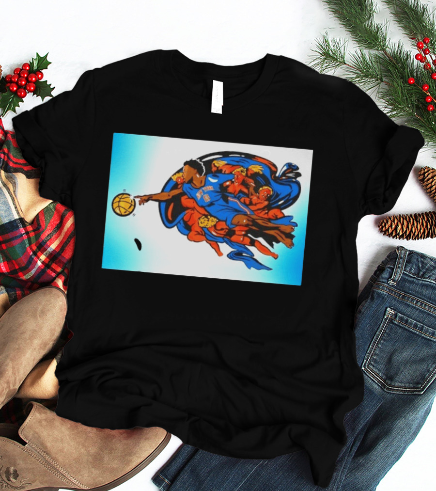OG Anunoby New York Knicks Creation Of Adam Basketball T-Shirt