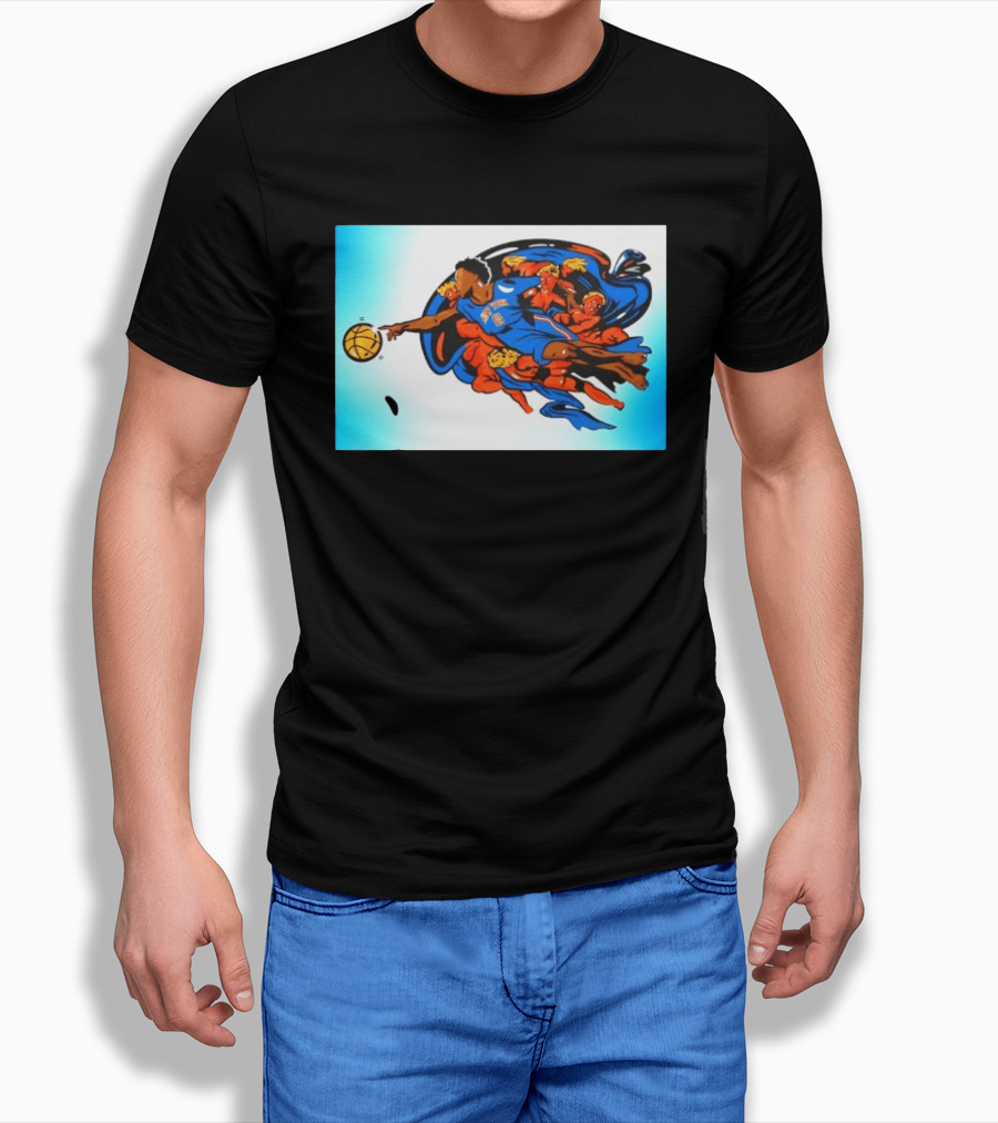 OG Anunoby New York Knicks Creation Of Adam Basketball T-Shirt