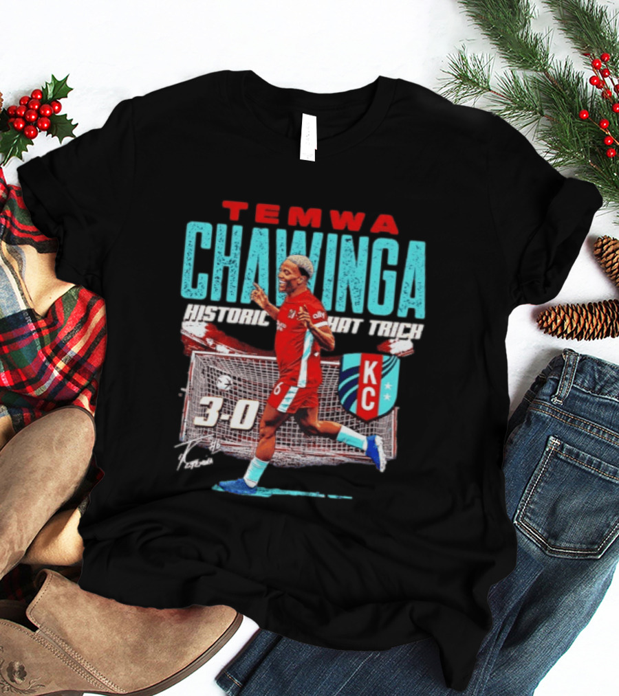 Temwa Chawinga KC Historic Hat Trick 3 0 T-Shirt