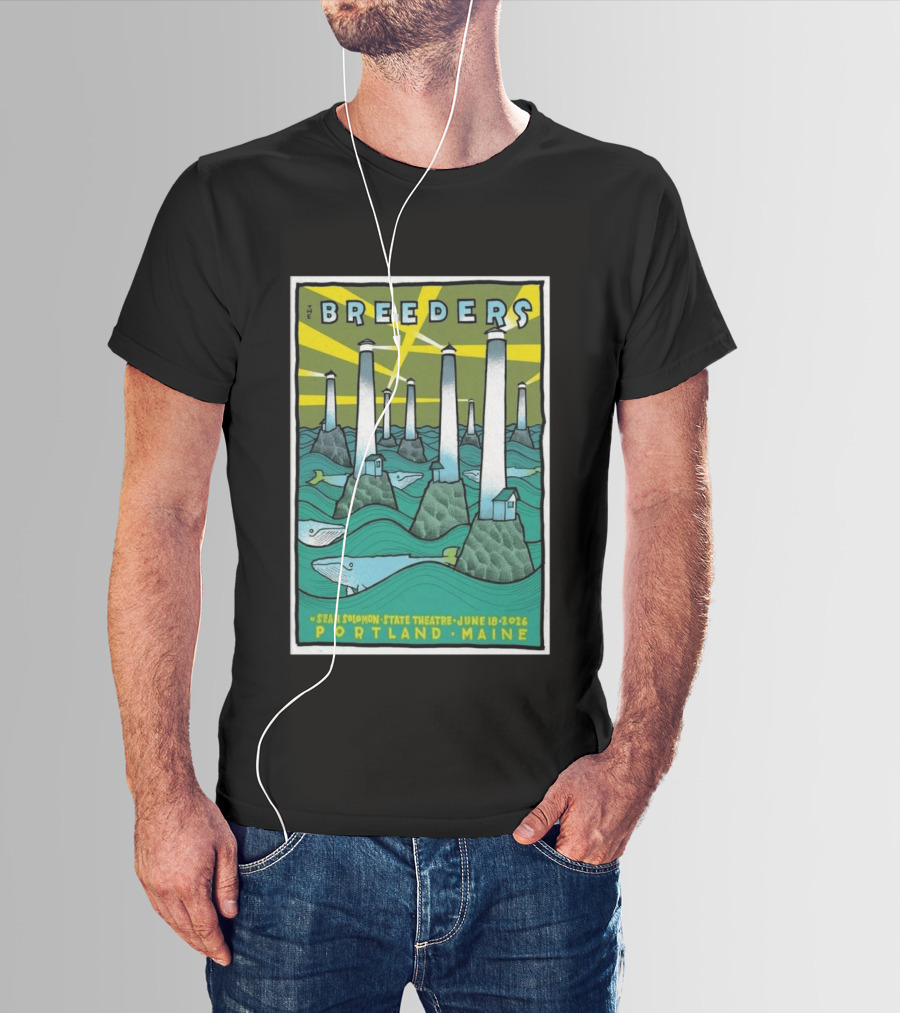 Breeders Sean Solomon State Theatre Portland Maine June 18 2026 T-Shirt