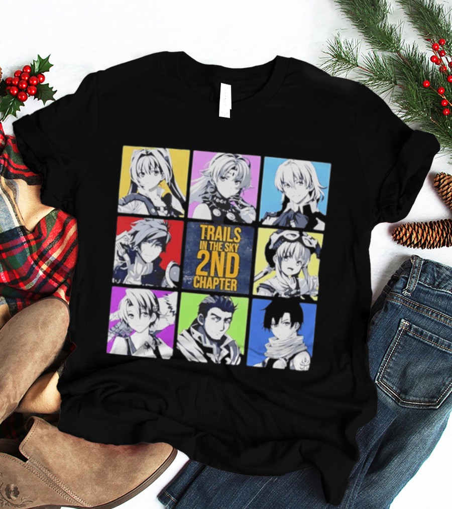 Trails In The Sky 2nd Chapter Main Cast Character Grid T-Shirt
