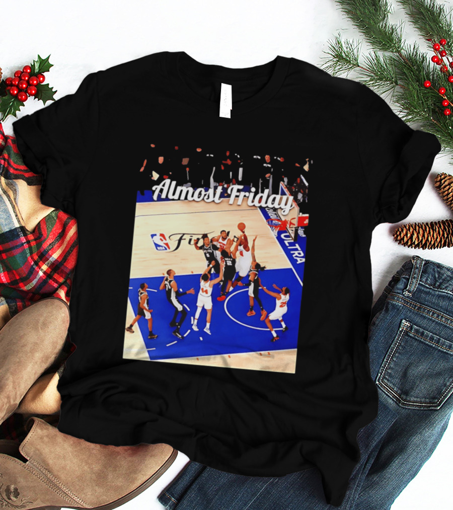 Almost Friday New York Knicks NBA Fit Game 4 Action Scene T-Shirt