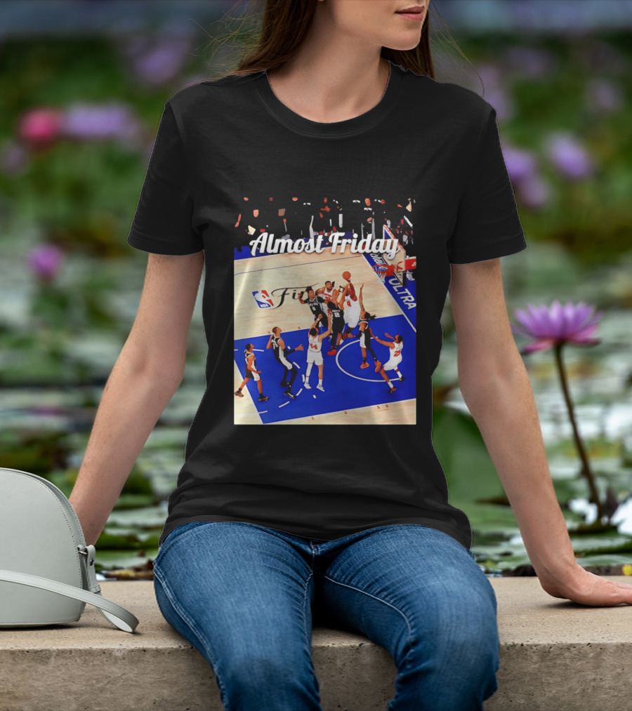 Almost Friday New York Knicks NBA Fit Game 4 Action Scene T-Shirt