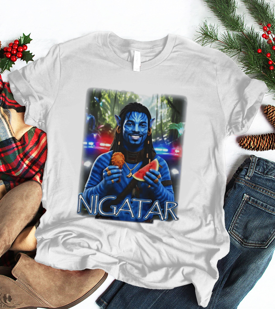 Nigatar Avatar Meme Watermelon And Chicken T-Shirt