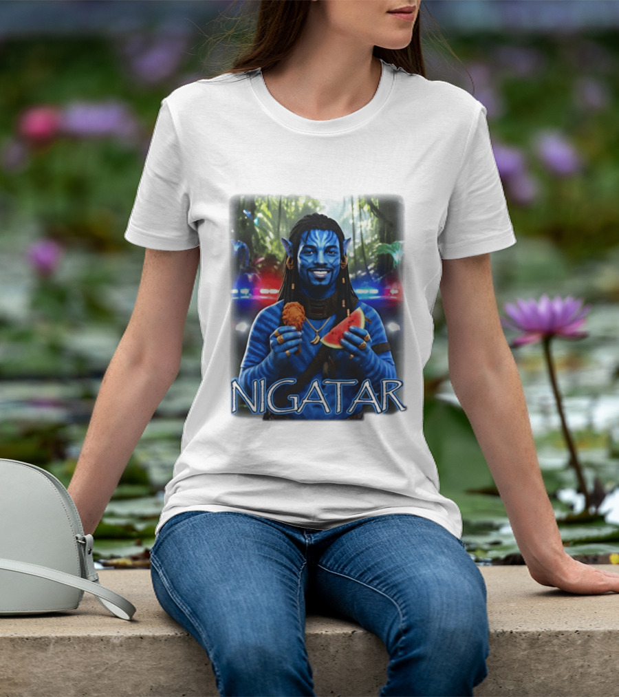 Nigatar Avatar Meme Watermelon And Chicken T-Shirt