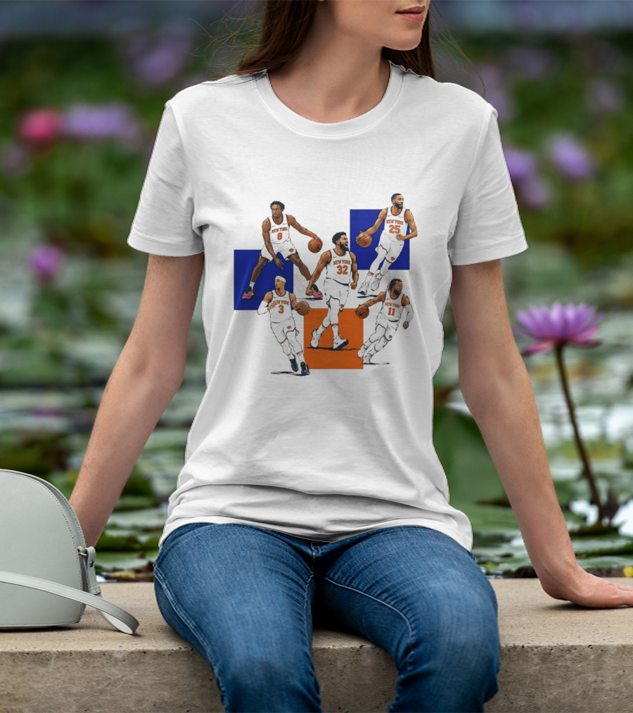 Og Anunoby Josh Hart Karl Anthony Towns Mikal Bridges Jalen Brunson New York Knicks Basketball Players T-Shirt