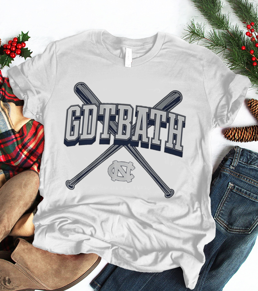 UNC Baseball GDTBATH Crossed Bats NC T-Shirt