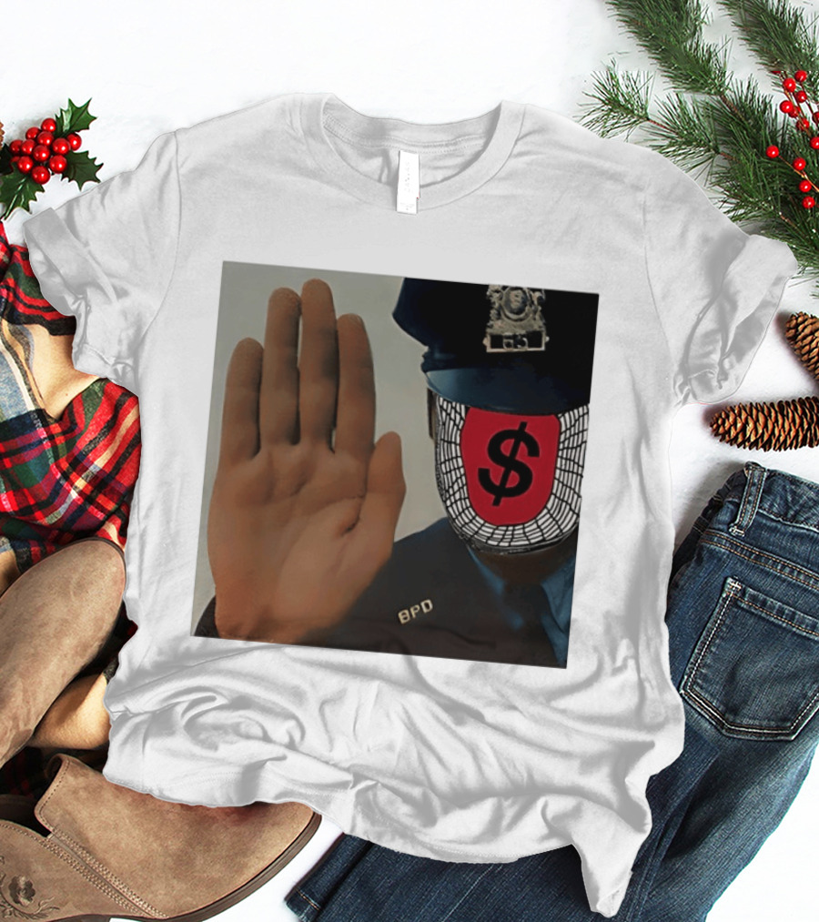 Angel Dust C2tt Album BPD Officer Dollar Symbol Face T-Shirt
