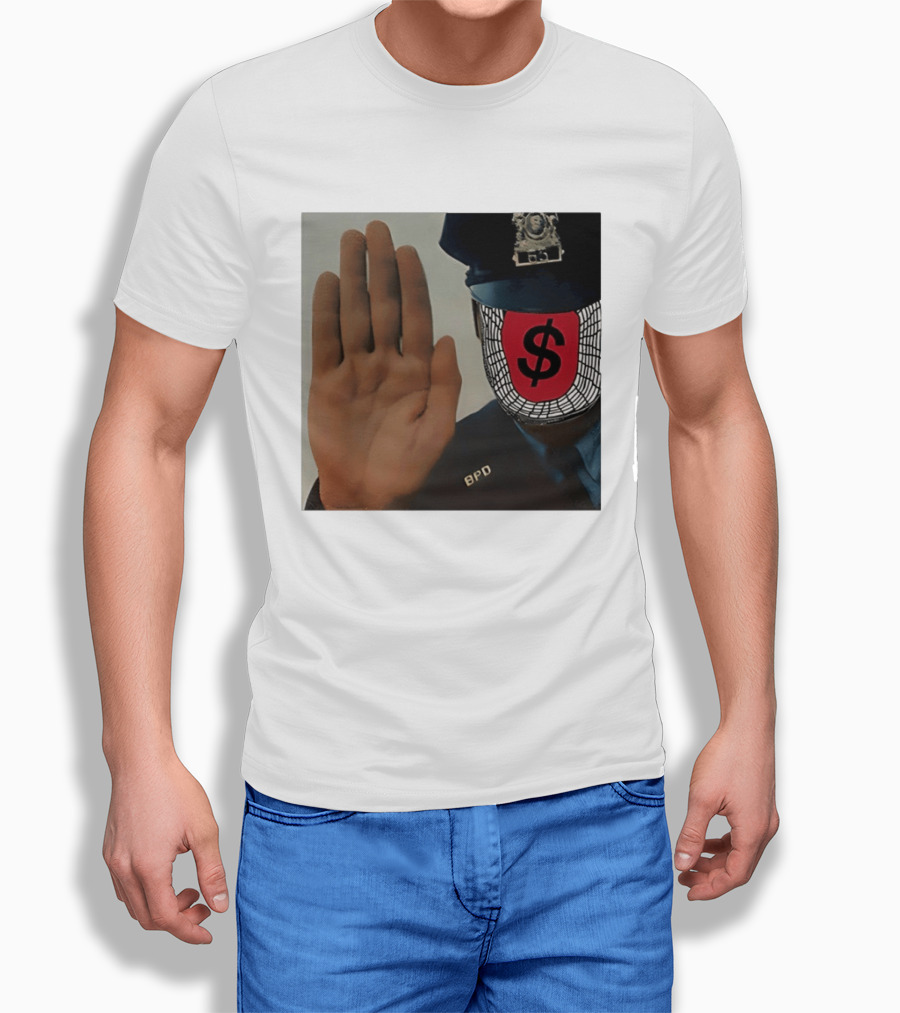 Angel Dust C2tt Album BPD Officer Dollar Symbol Face T-Shirt