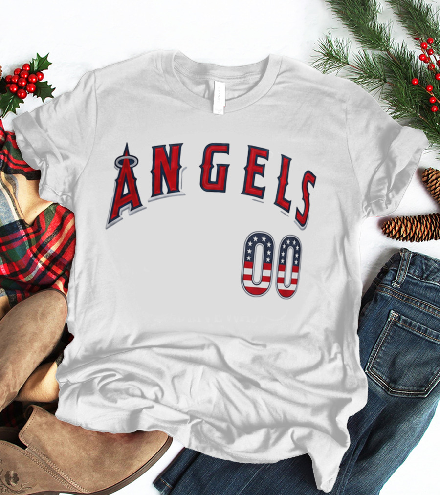 Angels 00 USA Stars And Stripes T-Shirt