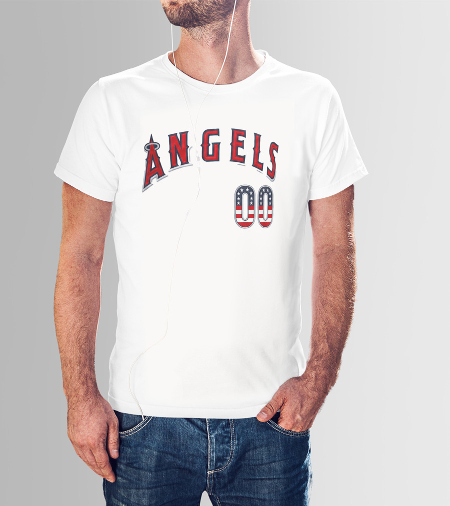 Angels 00 USA Stars And Stripes T-Shirt
