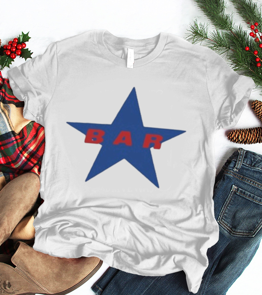 Carter Faith Bar Star Blue Red Star T-Shirt
