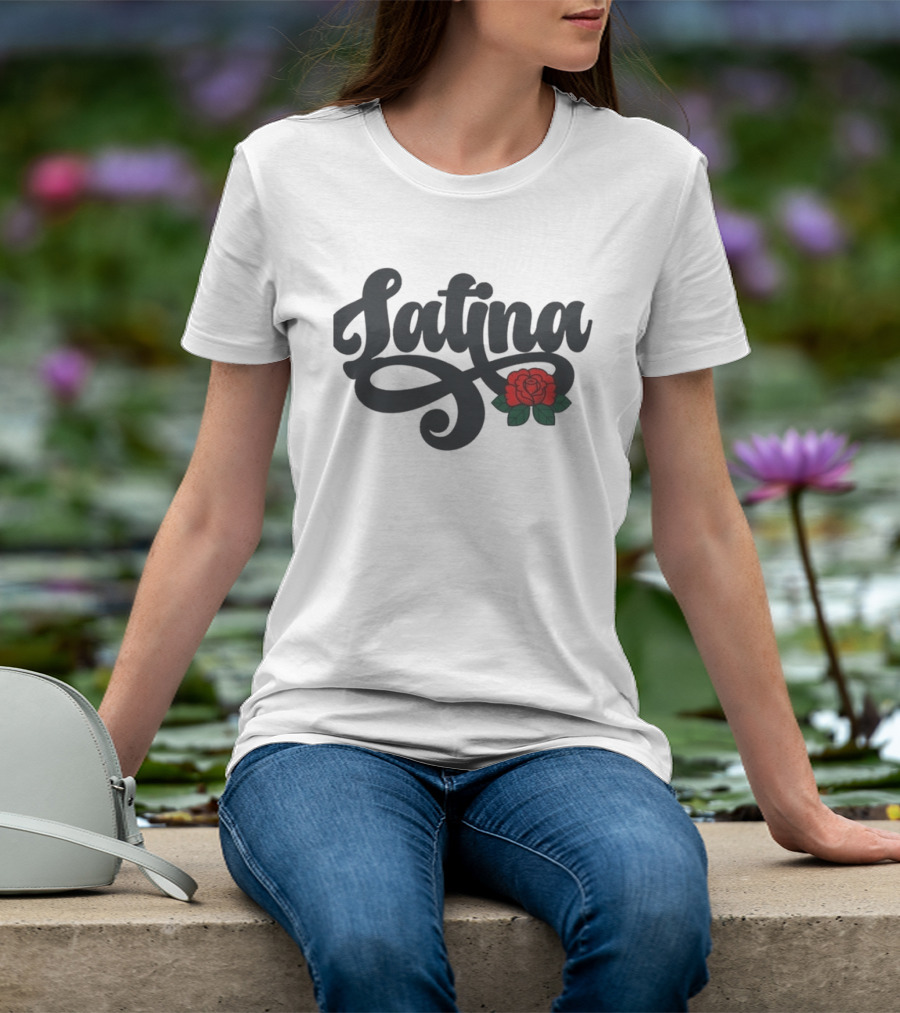 Latina Chingonas Social Club Rose Script T-Shirt