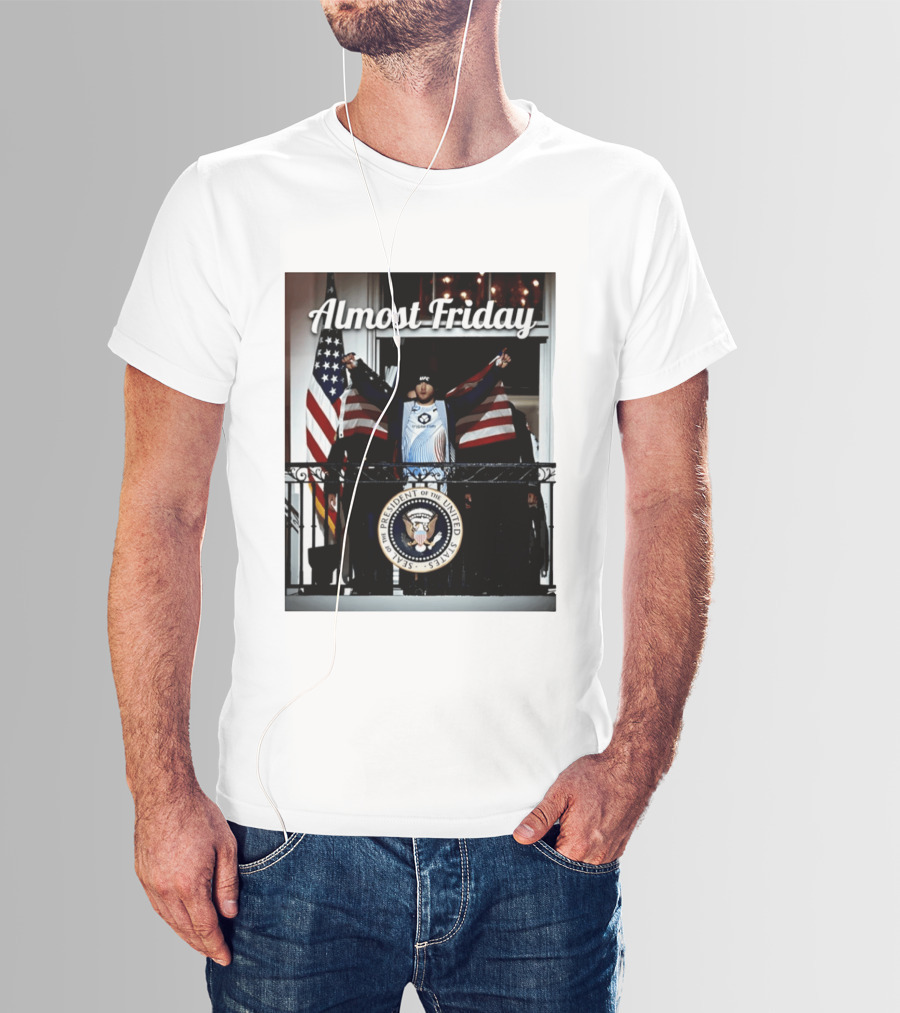 Almost Friday UFC White House Presidential Seal USA Flag T-Shirt