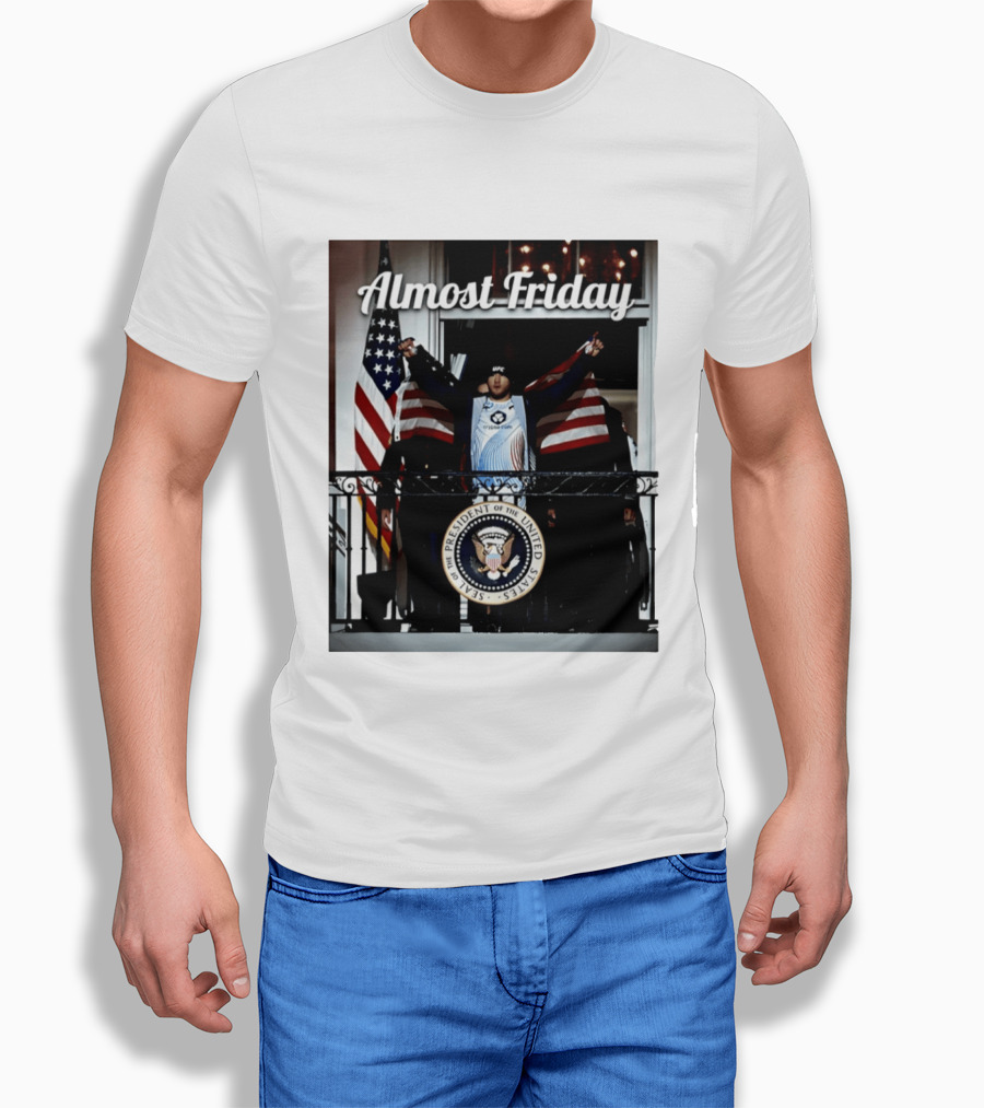 Almost Friday UFC White House Presidential Seal USA Flag T-Shirt