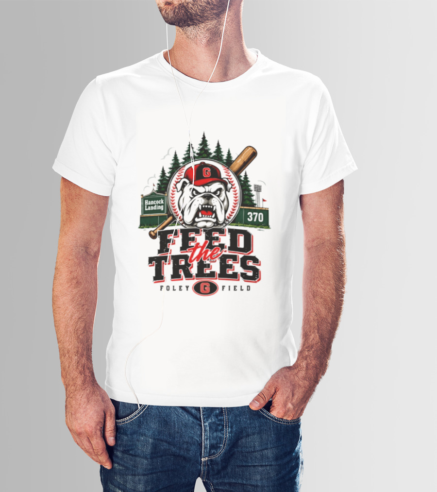 Georgia Bulldogs Feed The Trees Foley Field Hancock Landing 370 T-Shirt