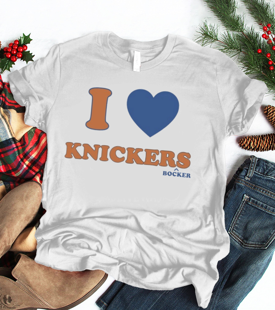I Love Knicks Knickerbockers New York Basketball T-Shirt