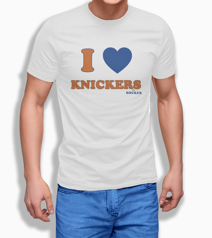 I Love Knicks Knickerbockers New York Basketball T-Shirt