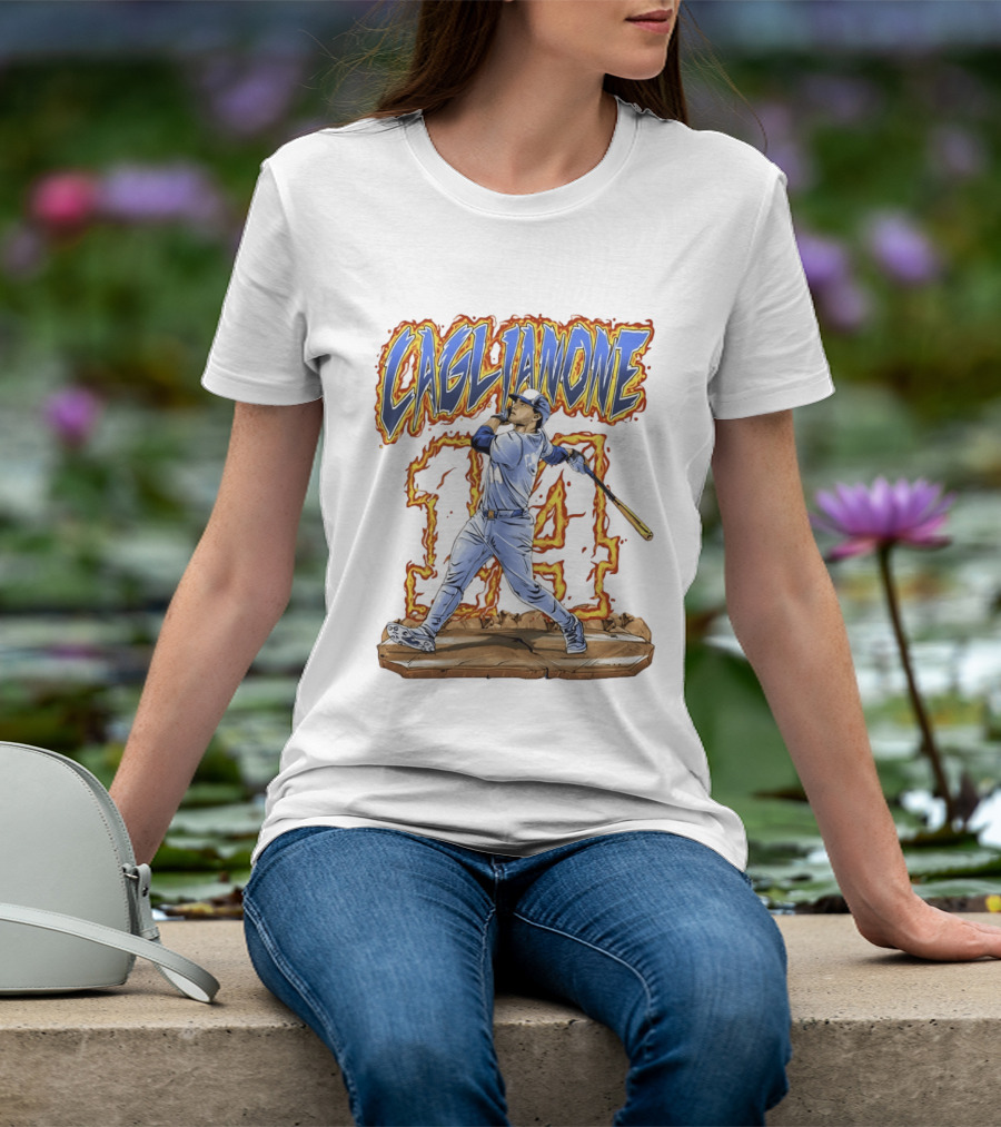 Caglianone Number 14 Kansas City Royals Baseball Player T-Shirt