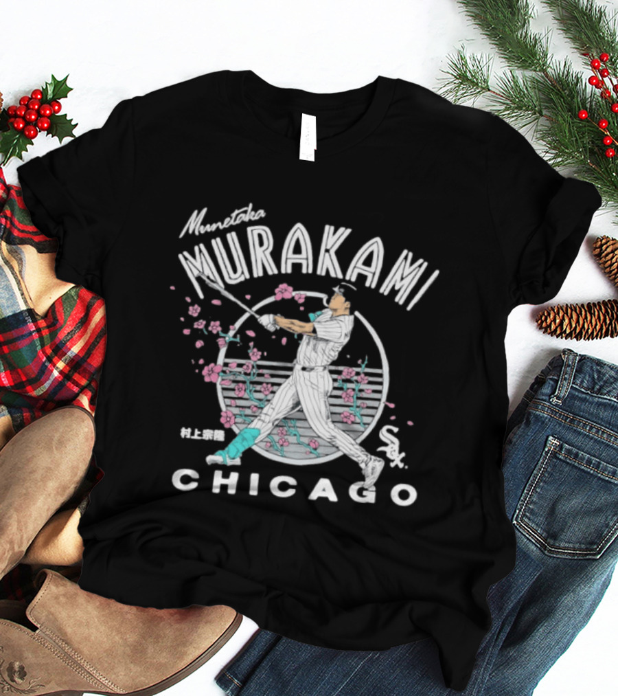Munetaka Murakami Chicago White Sox Slugger Swing Blossom T-Shirt